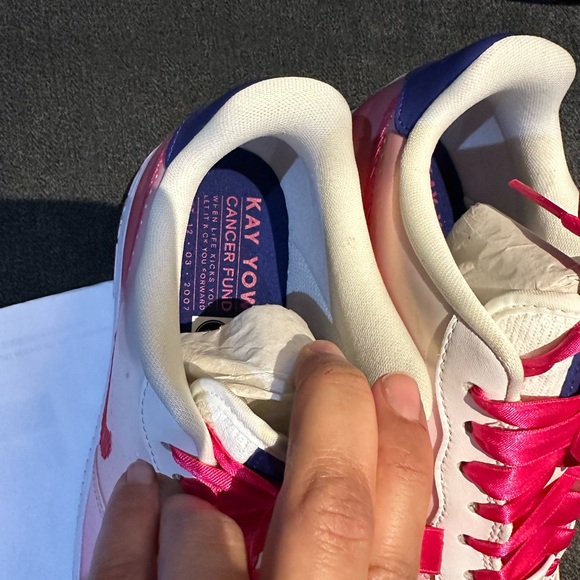 Kay Yow Nike Air Force 1 low cancer fund Pink foam, regency violet Sneakers - Picture 2 of 11